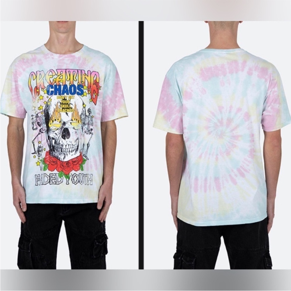 MNML Creating Chaos Tie-Dye Rare Tee Size M NWOT